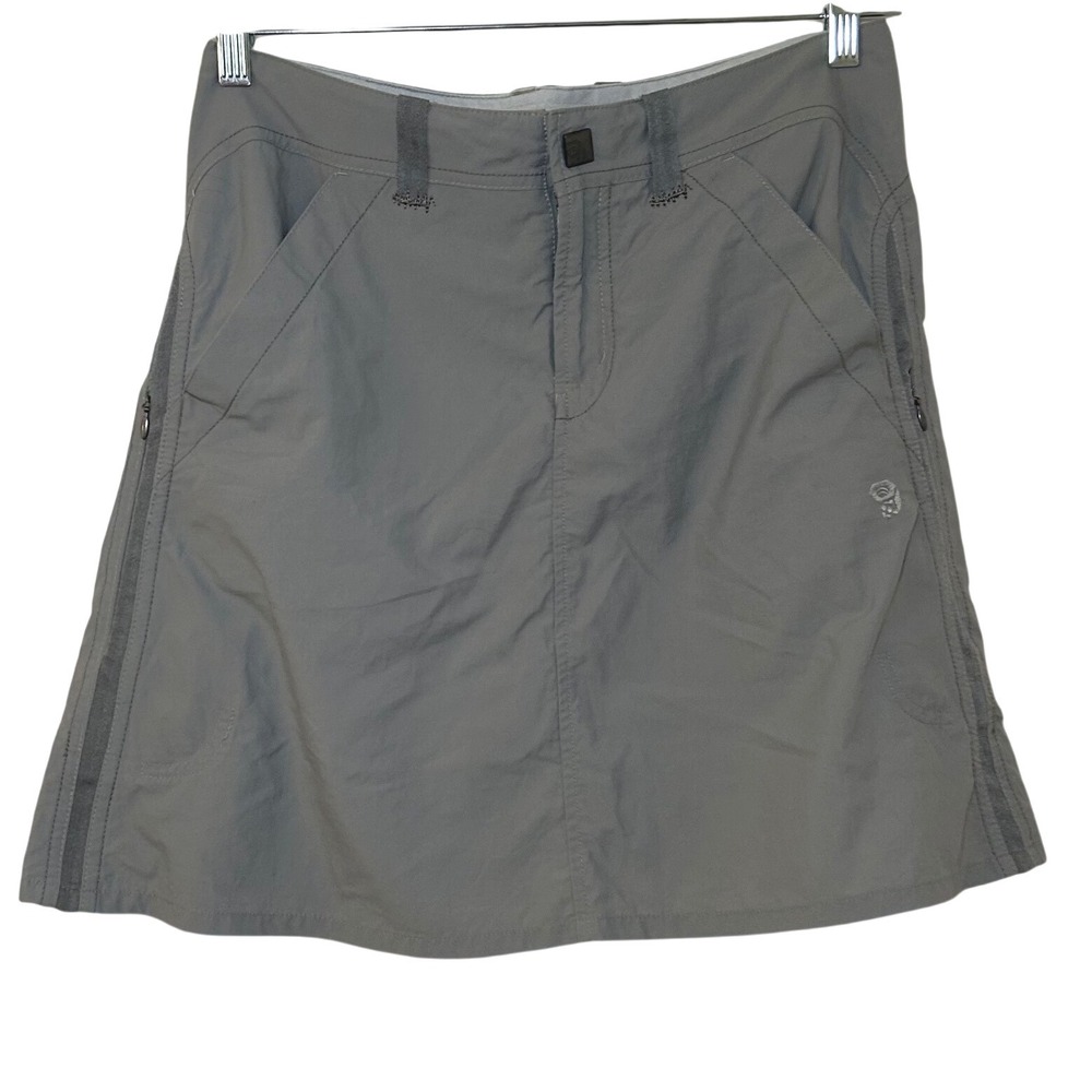 Mountain Hardwear Womens Gray Hiking Skort Size 6 Nylon Active Utility gorpcore
